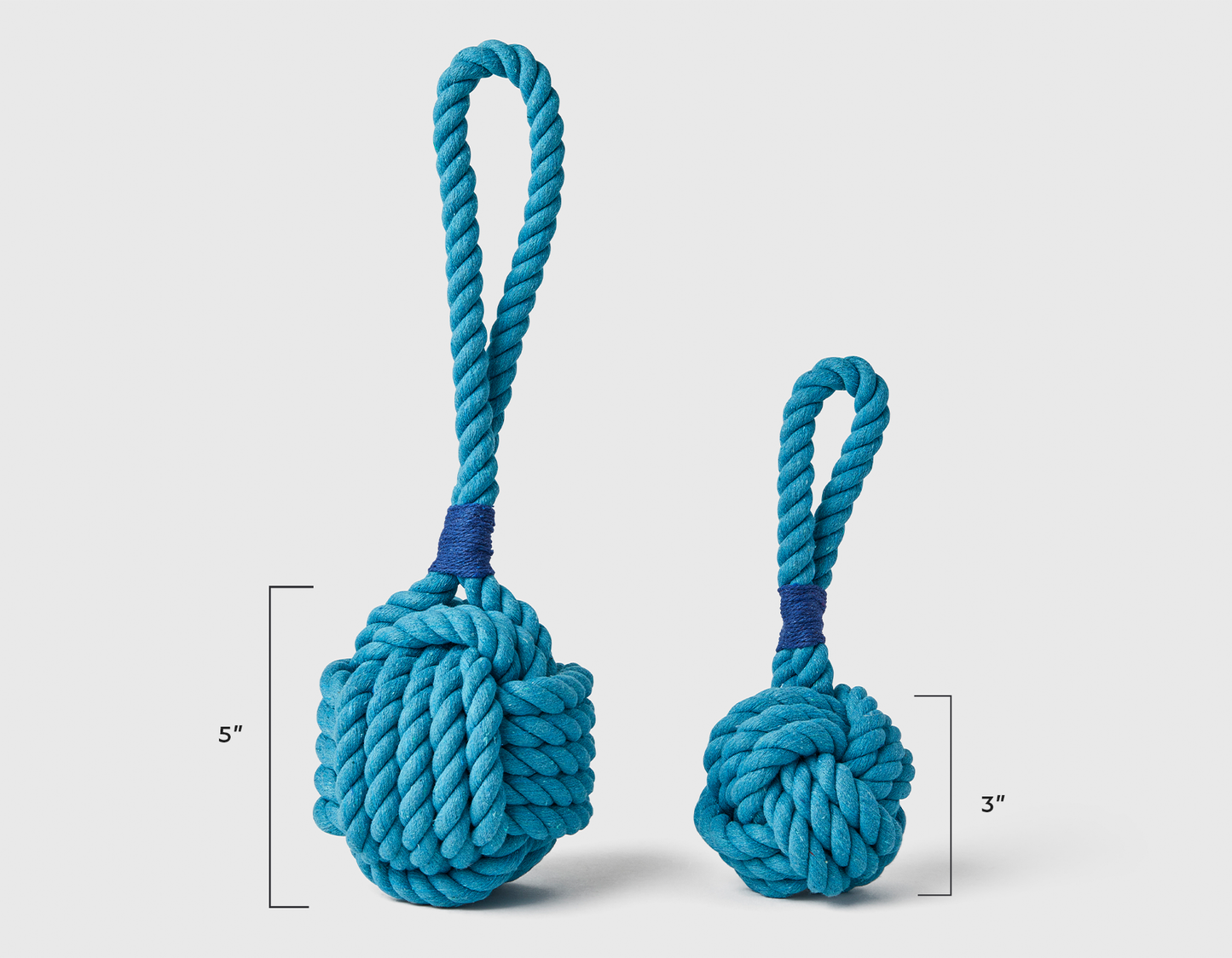 Blue Celtic Knot Tie Rope Dog Toy