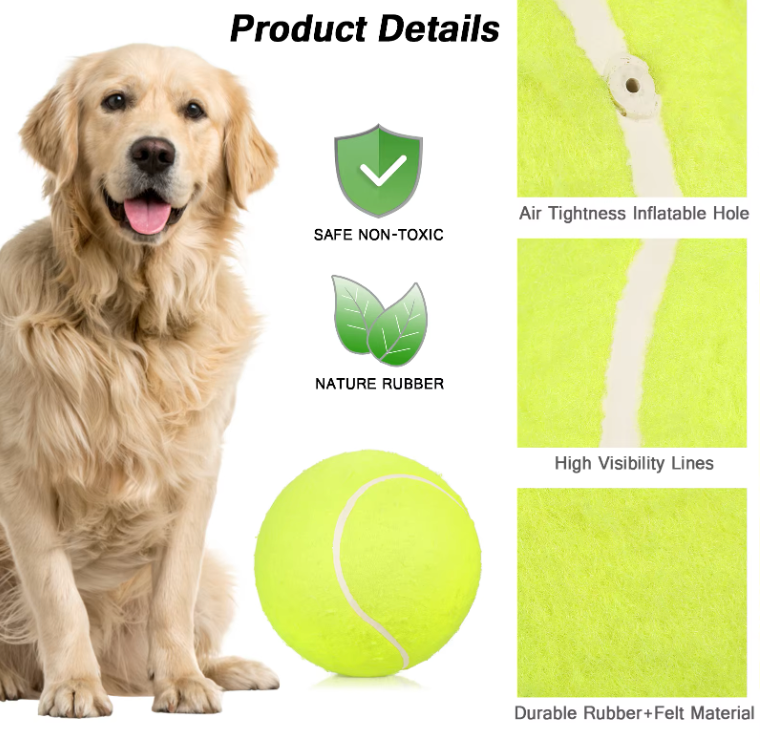 Pet tennis launcher ball dog bite