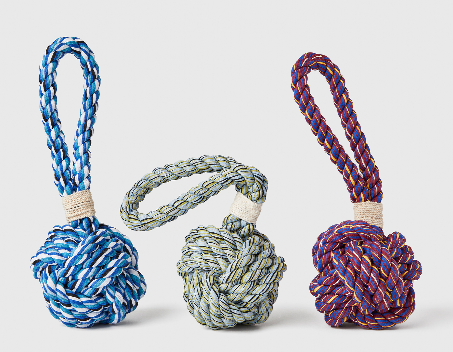 Ocean Waves Celtic Knot Tie Rope Dog Toy