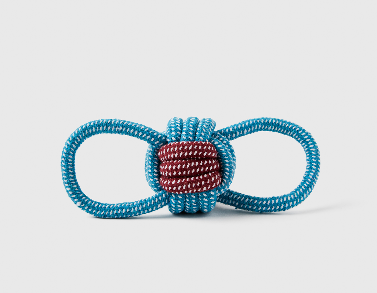 Blue and Red Double Loop 3" Celtic Knot Rope Dog Toy
