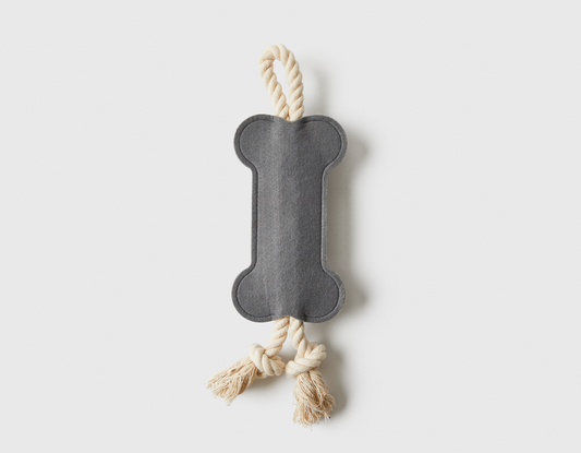 Hitch and Bone Black Rope Dog Toy