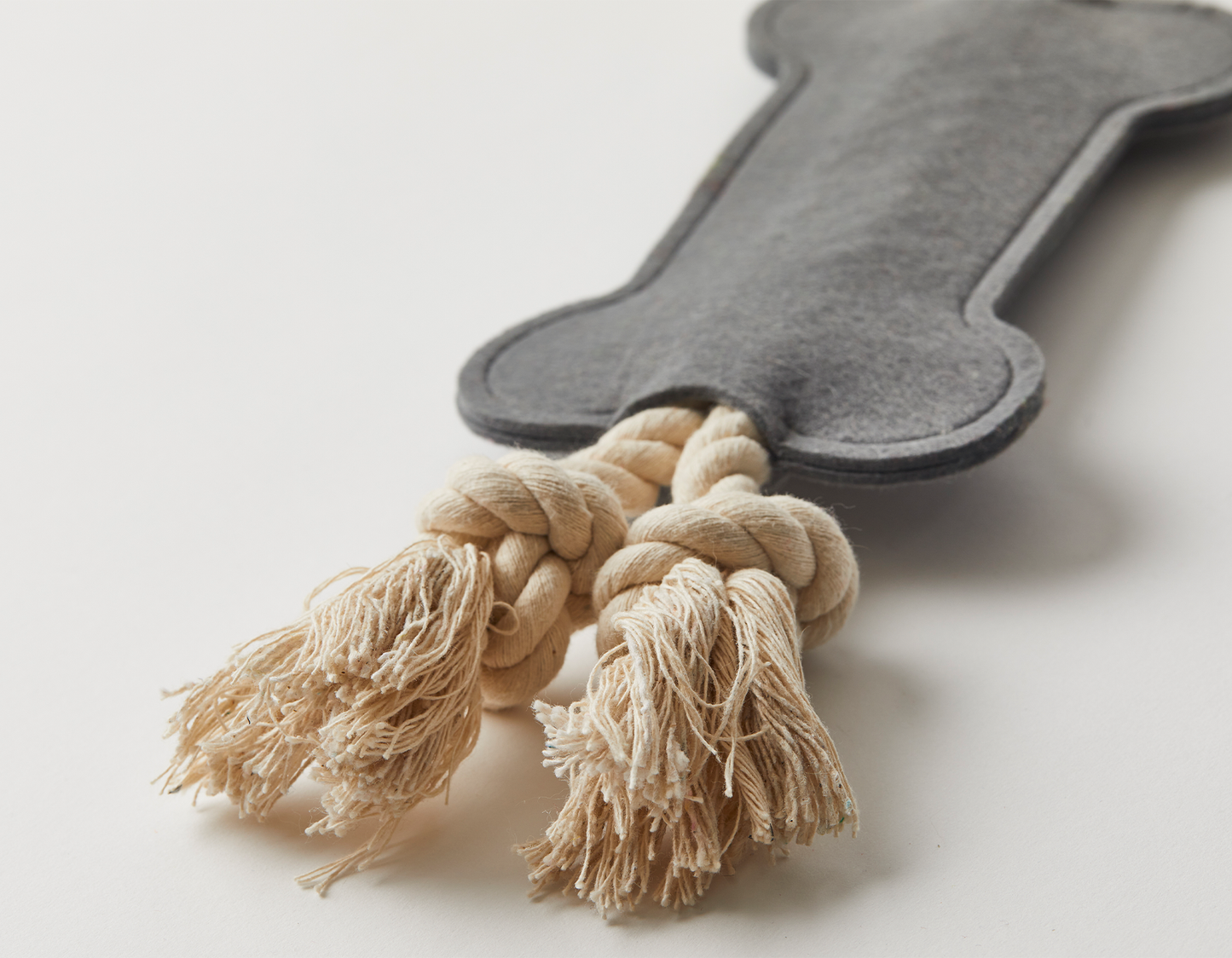 Hitch and Bone Black Rope Dog Toy