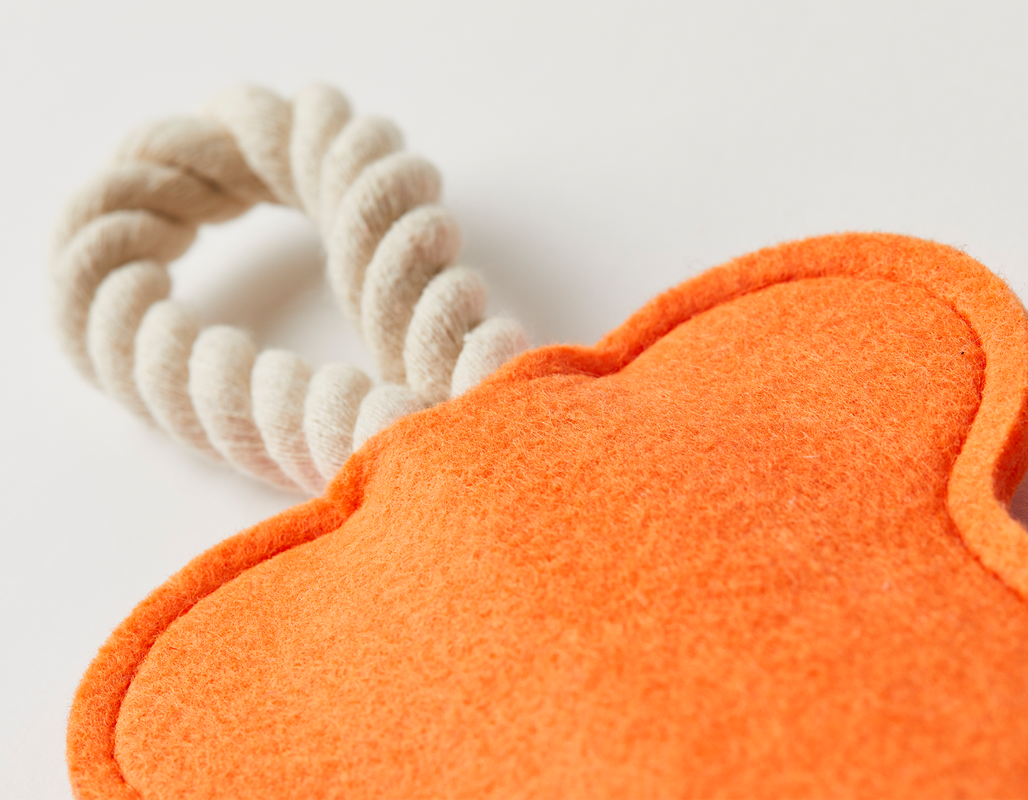Hitch and Bone Orange Rope Dog Toy