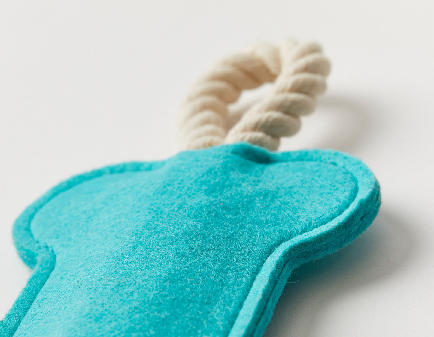Hitch and Bone Teal Rope Dog Toy