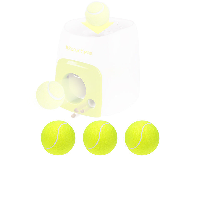 Pet tennis launcher ball dog bite