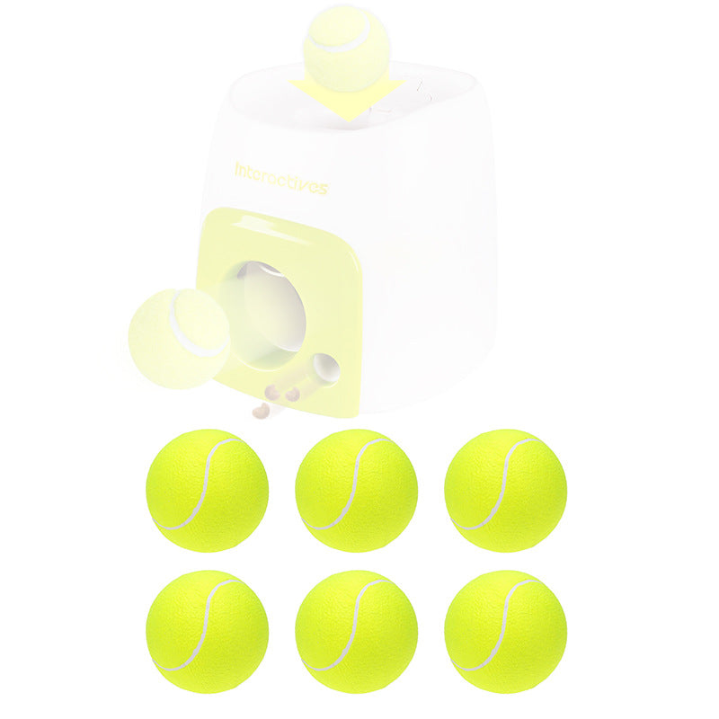 Pet tennis launcher ball dog bite