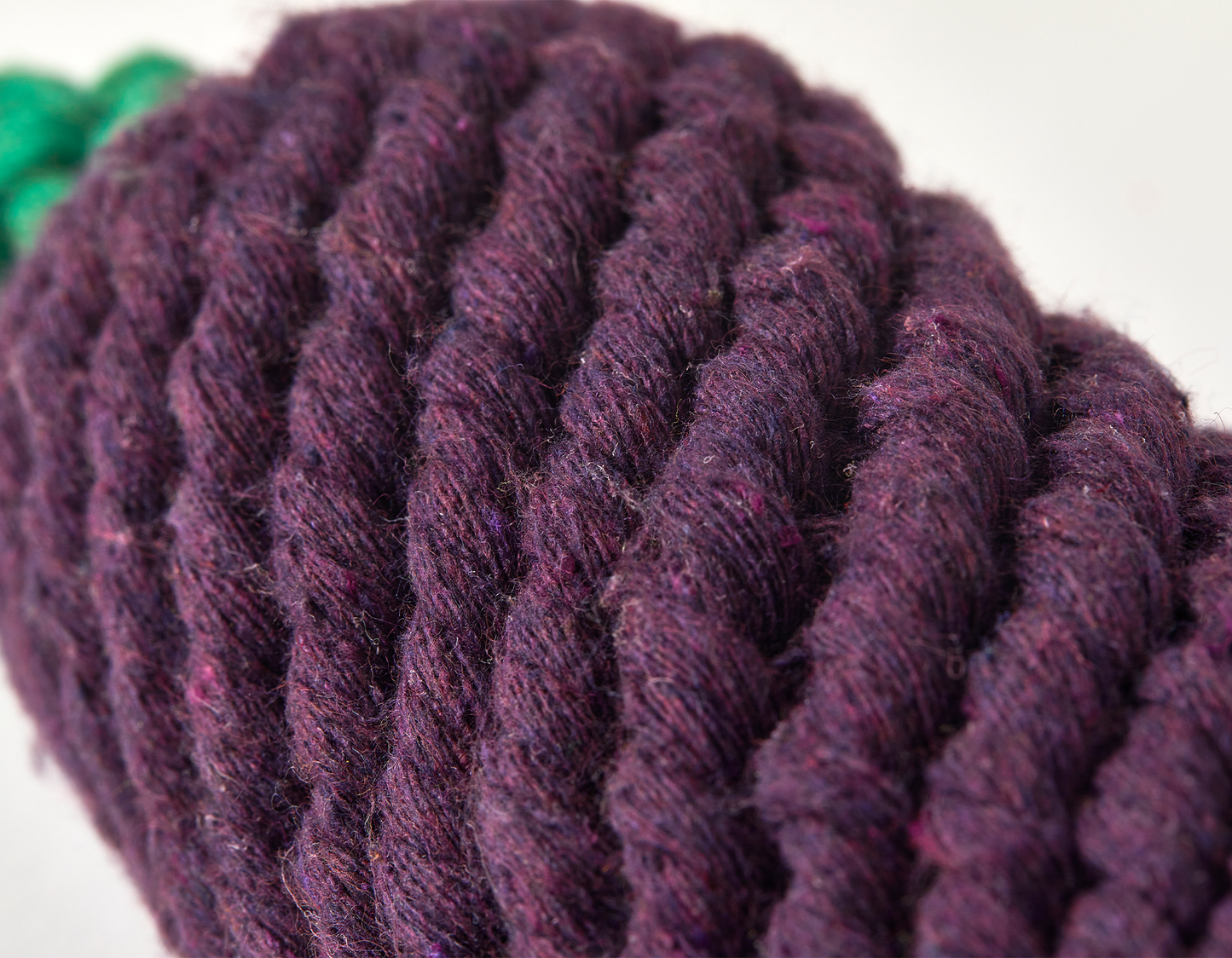 Eggplant 10" Rope Dog Toy