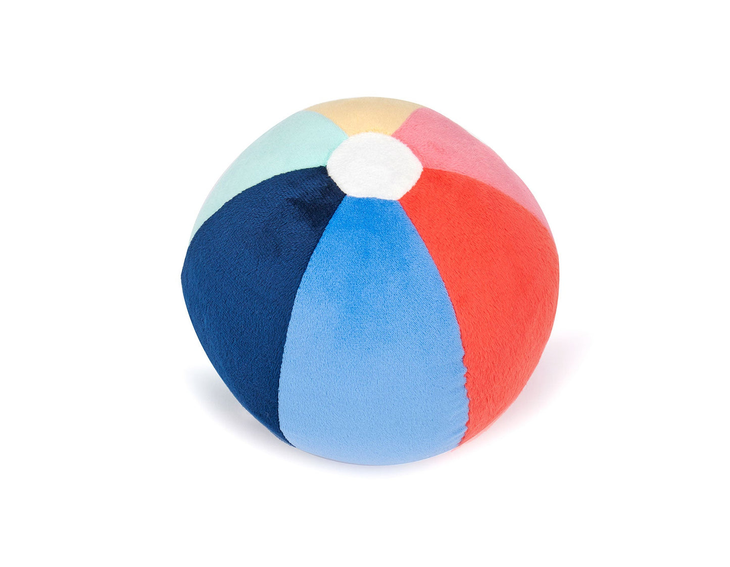 Beach Ball Plush Dog Squeak Toy