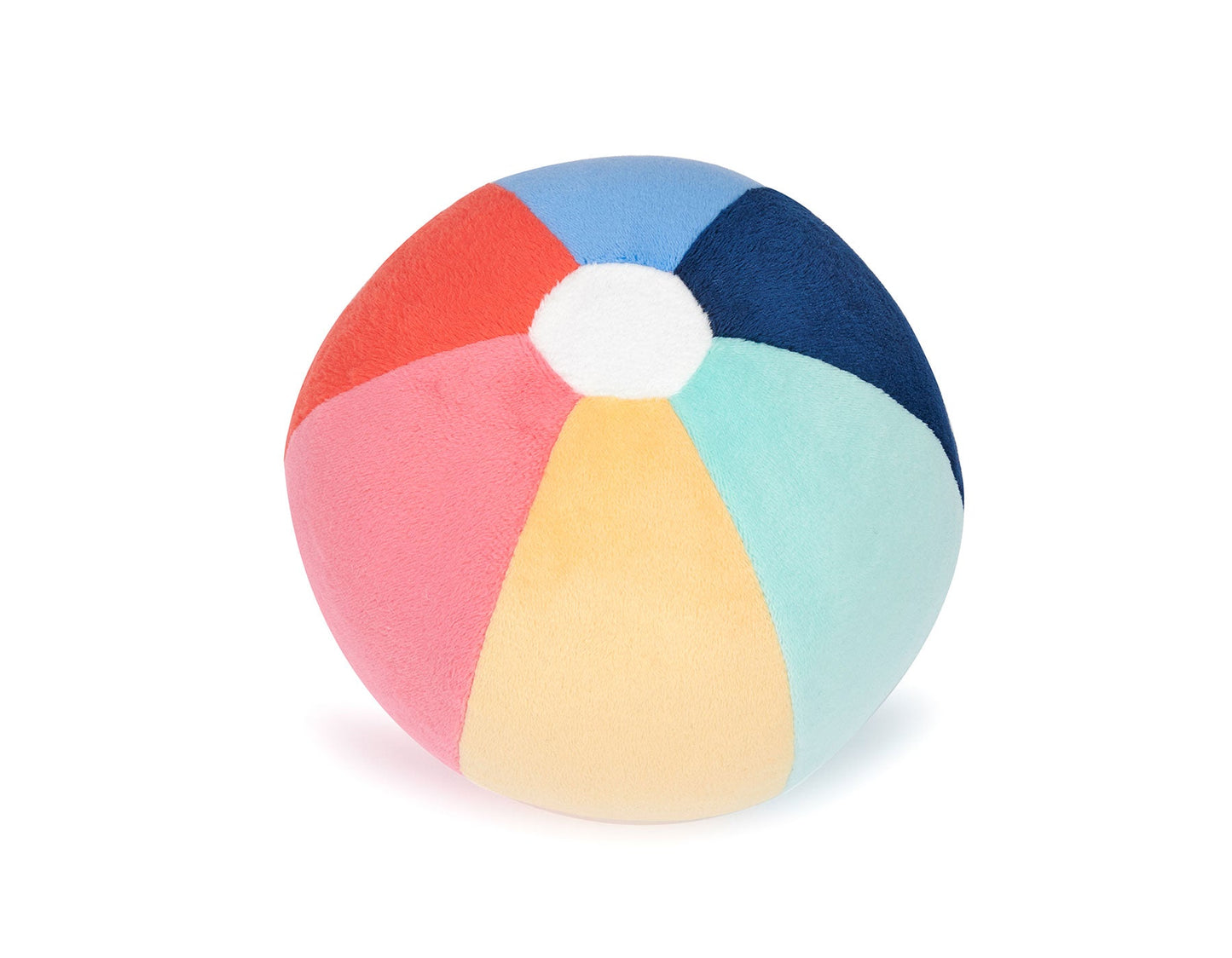 Beach Ball Plush Dog Squeak Toy